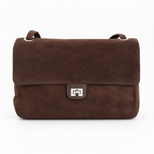 AURELIA flap bag  medium     Marrone