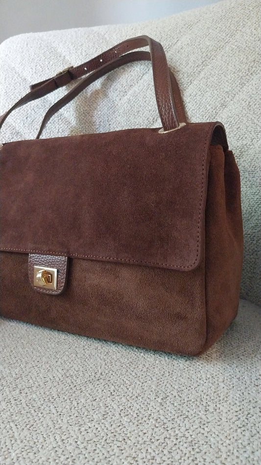AURELIA flap bag  medium     Marrone