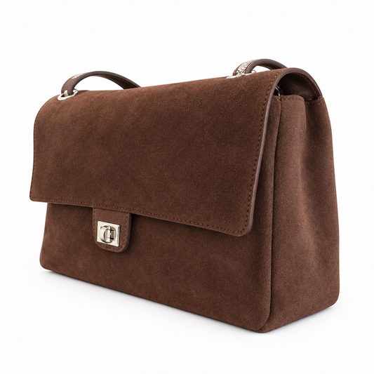 AURELIA flap bag  medium     Marrone