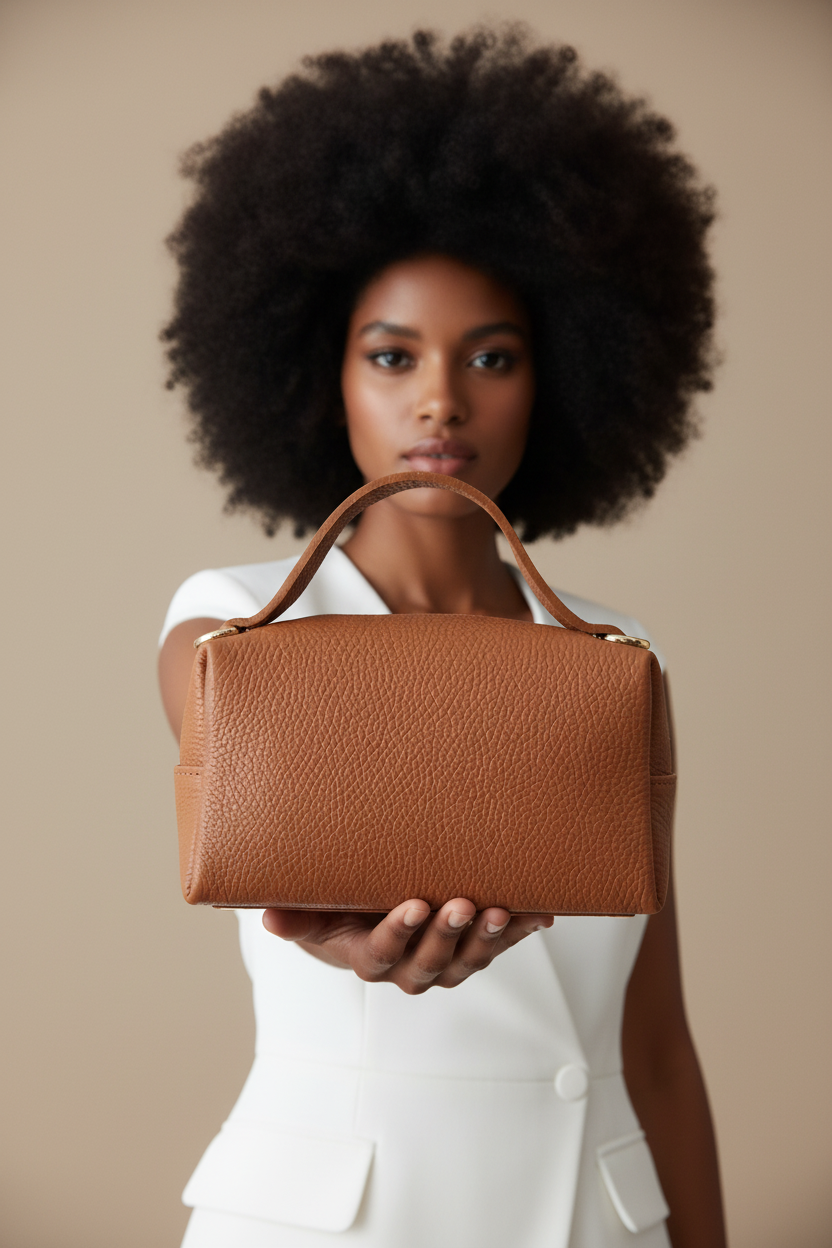 Beauty/Minibag Cuoio