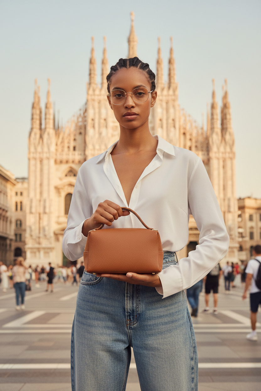 Beauty/Minibag Cuoio