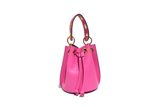 SECCHIELLO IN PELLE MADE IN ITALY  ROSA BARBIE